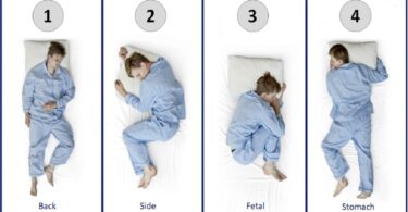 personality test sleeping positions